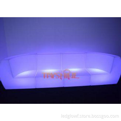 Wireless Remote Control Outdoor Plastic LED Bar Stools Illu